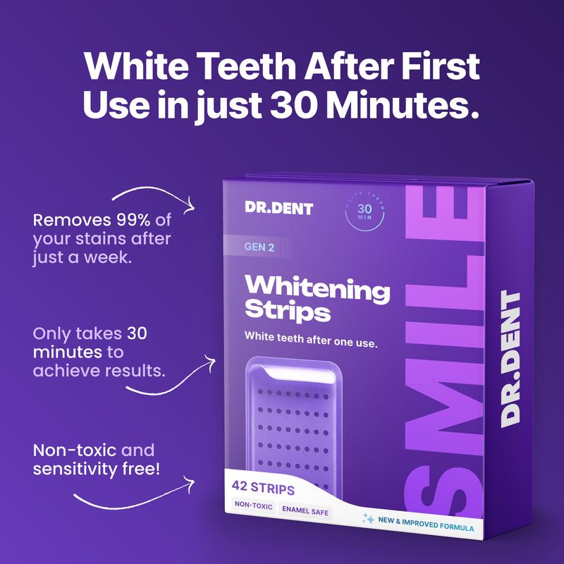 Dr.Dent® Enamel-Safe Purple Teeth Whitening Strips